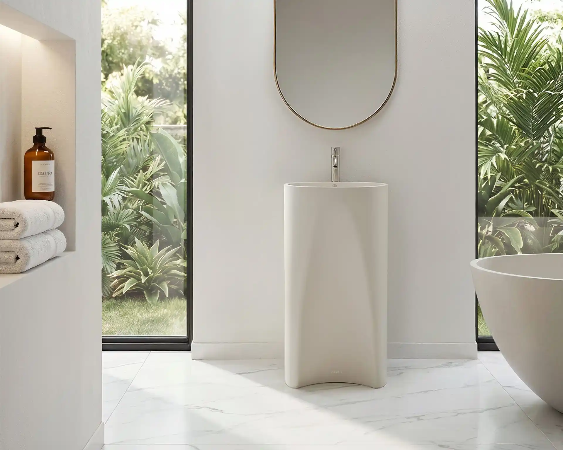 LUNA GFRC bath piece (BPG05)