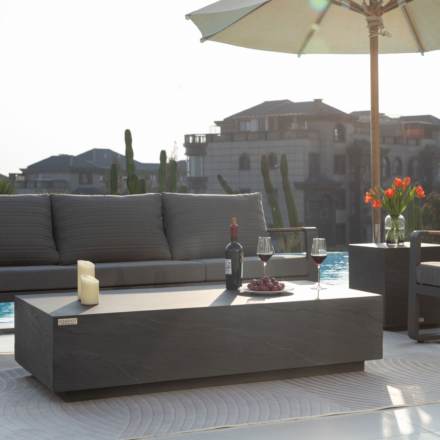 Mesa de centro grande rectangular 鈥?2