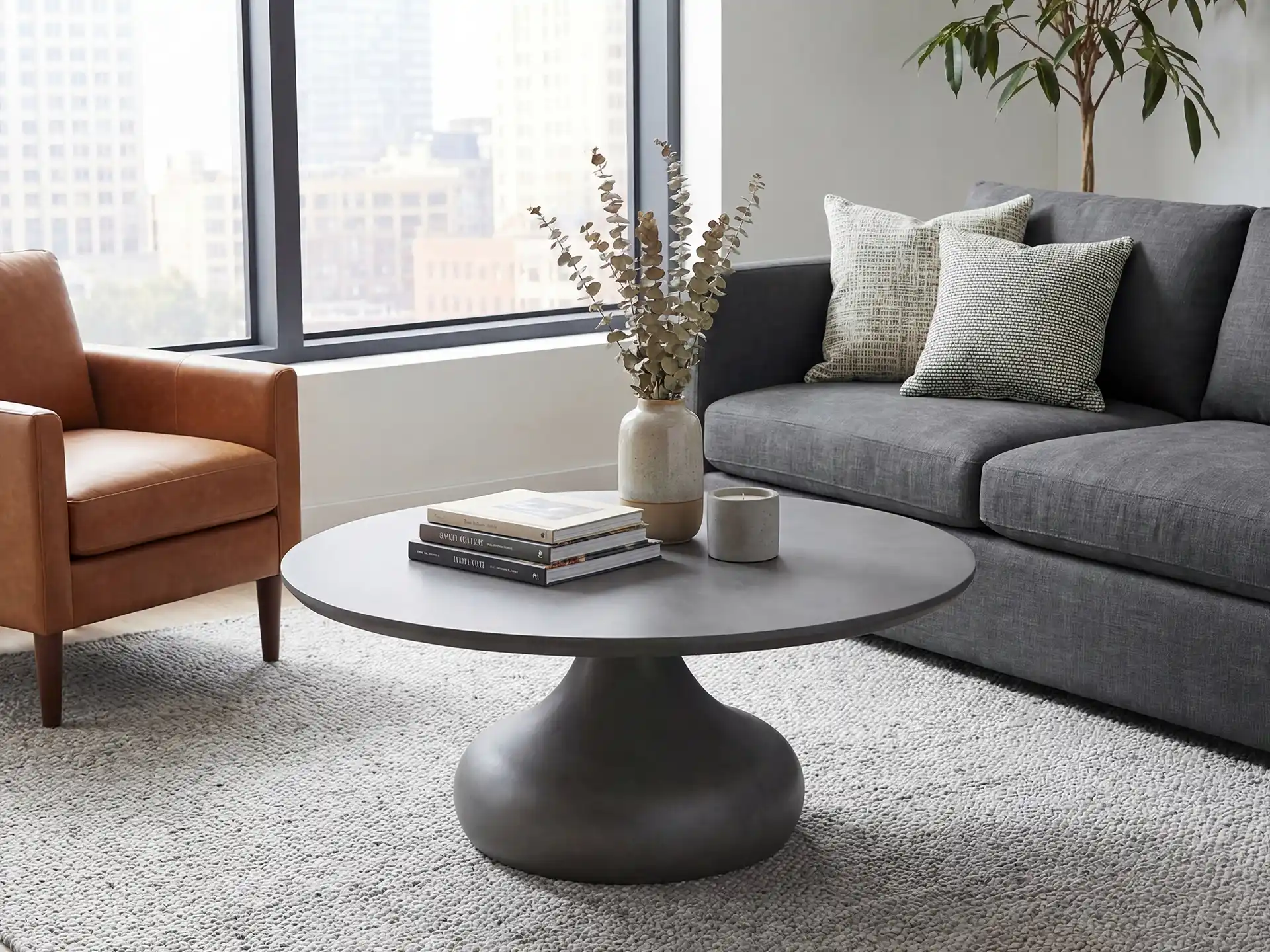 Grande table basse ronde 鈥?3