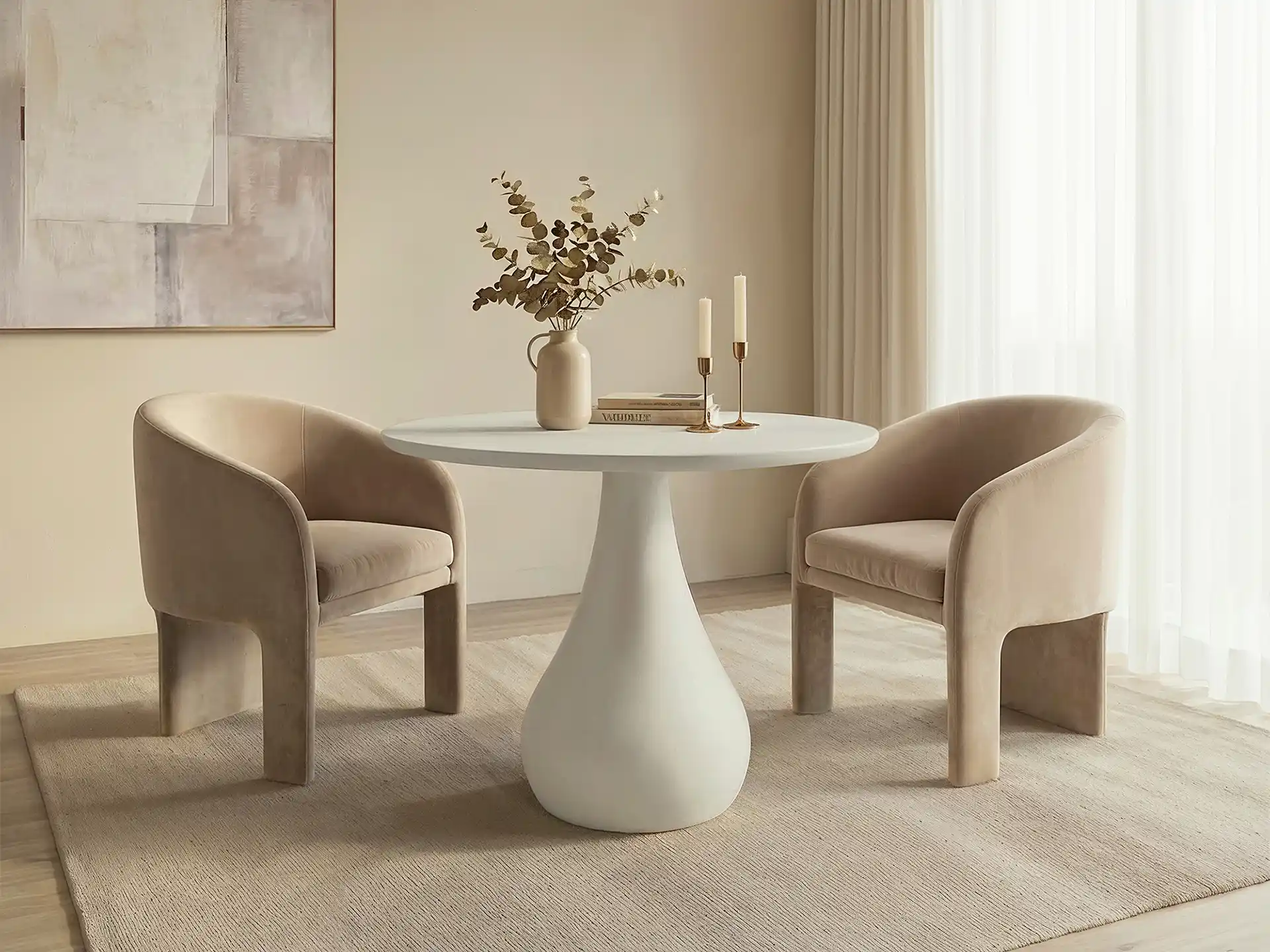 Petite table basse ronde 鈥?1