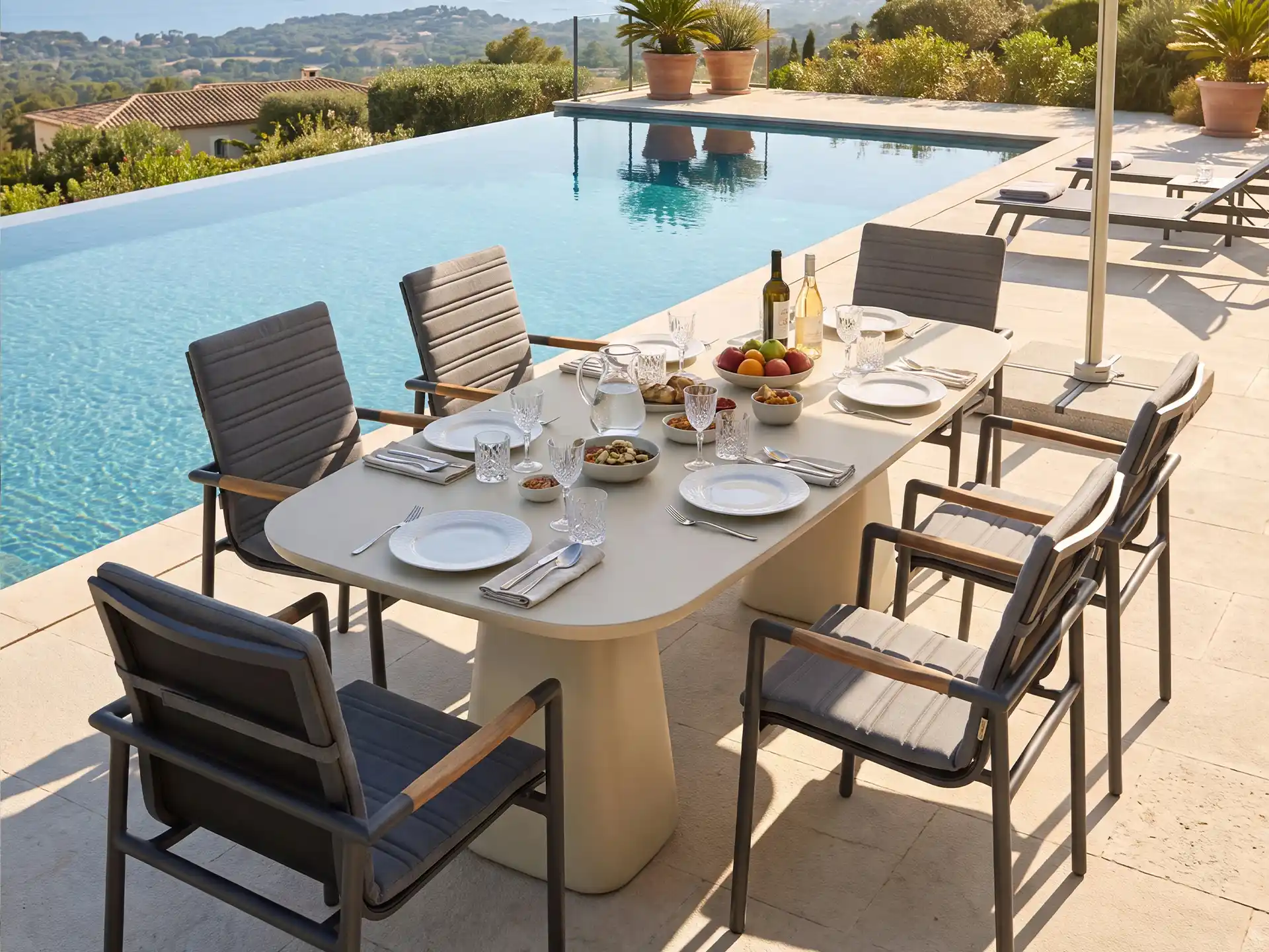 Grande table à manger rectangulaire 鈥?1