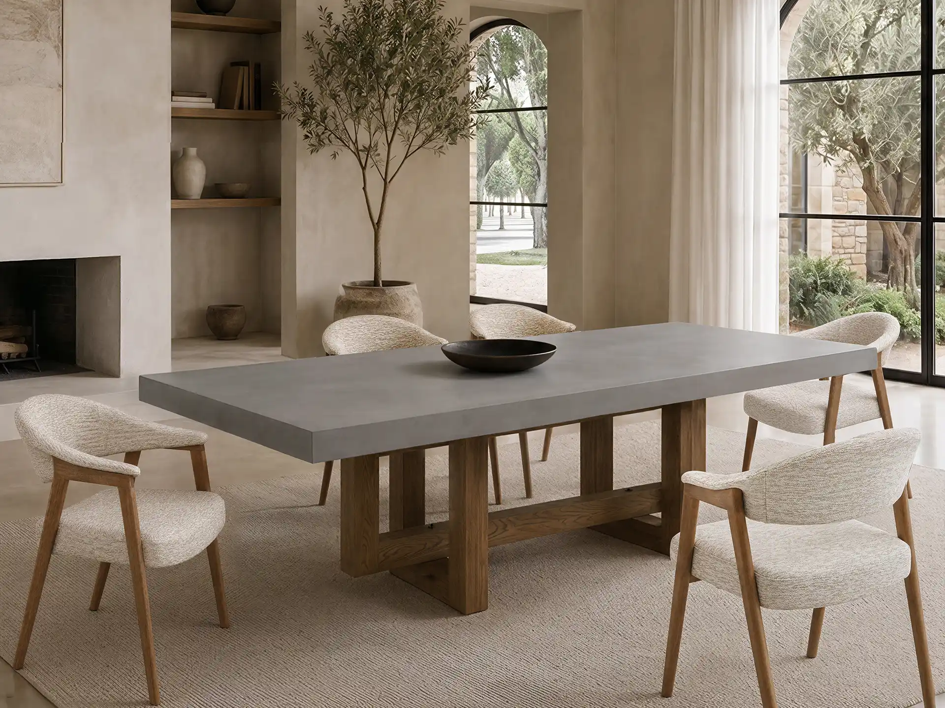 Table à manger rectangulaire moyenne 鈥?1