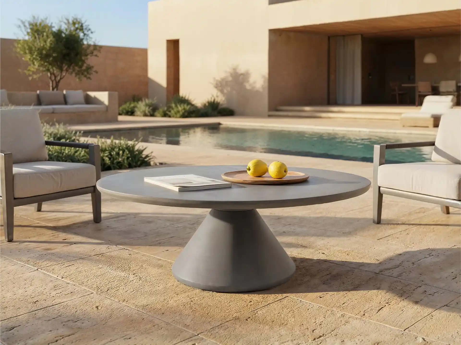 Grande table basse ronde 鈥?2