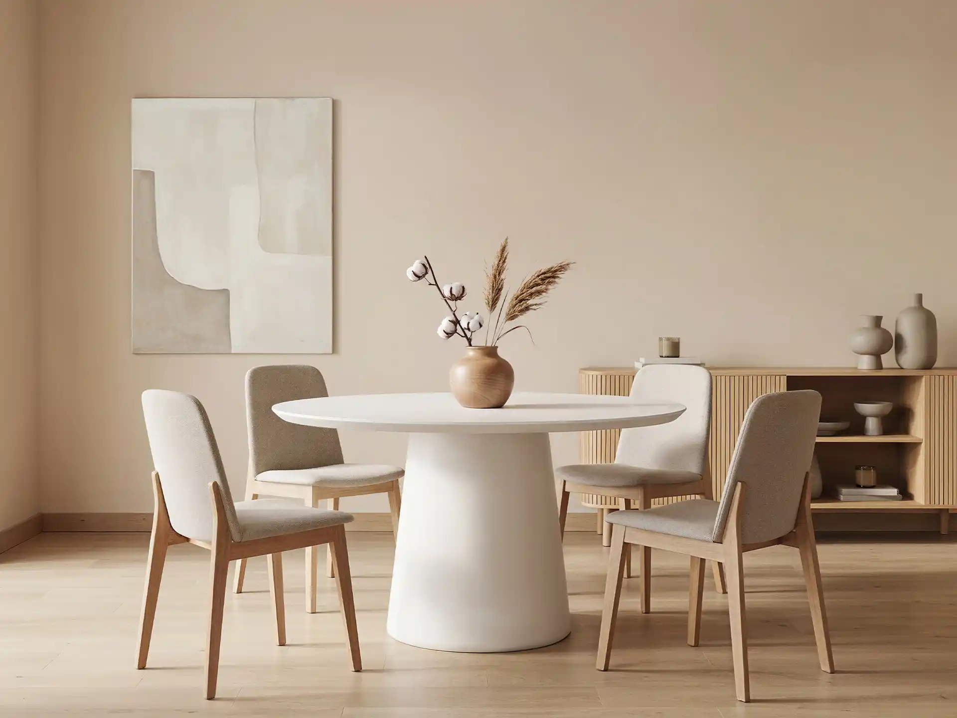 Table à manger ronde moyenne 鈥?1