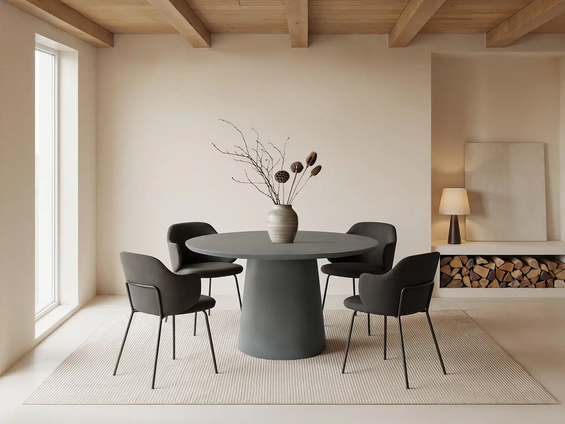 Table à manger ronde moyenne 鈥?2