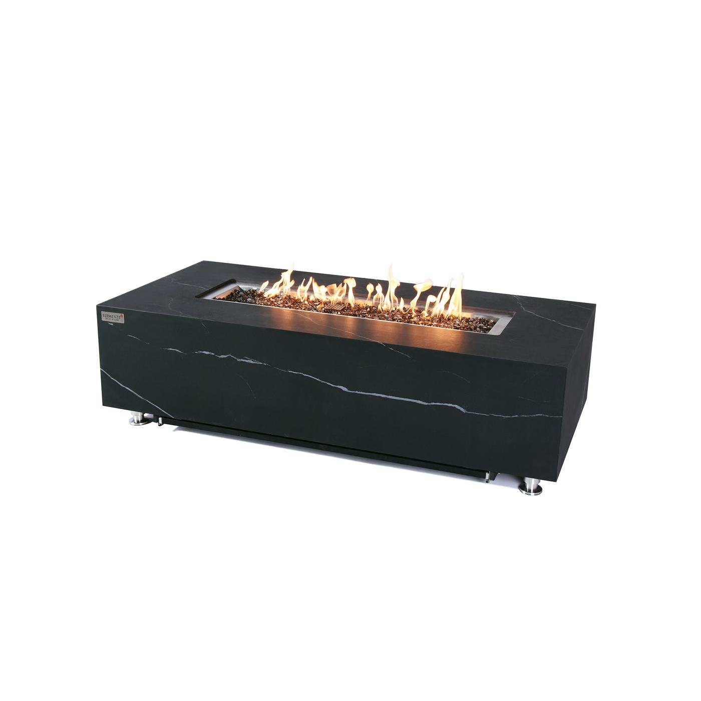 MESA DE FUEGO PORCELÁNICA EFECTO MÁRMOL VARNA
